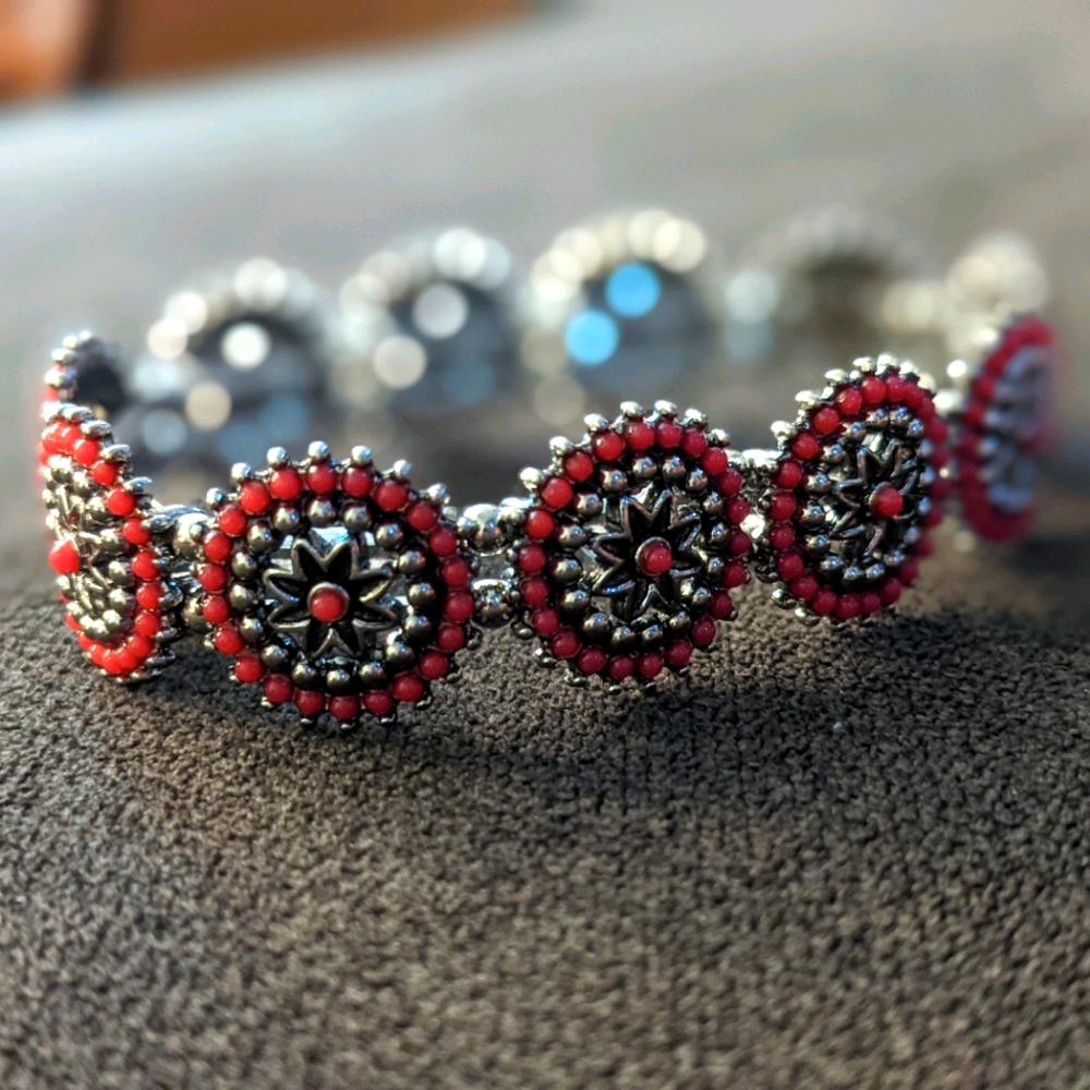 NWOT Women's Pink Bohemian Stretch Bracelet
